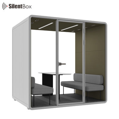 Modular Private Meeting Pod with 4 Person Capacity and 2300x1785x2338mm Size for Office Soundproof Needs