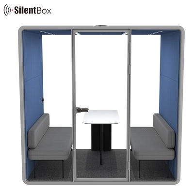 2300x1785x2338mm Size Steel Frame Acoustic Interior Meeting Pod Silent Booth for Office