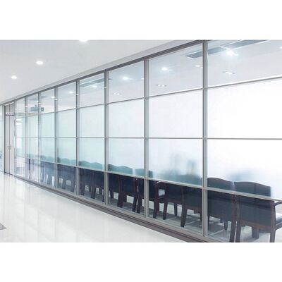 Soundproof Office Glass Partition Wall Glass Wall Partition System with Door